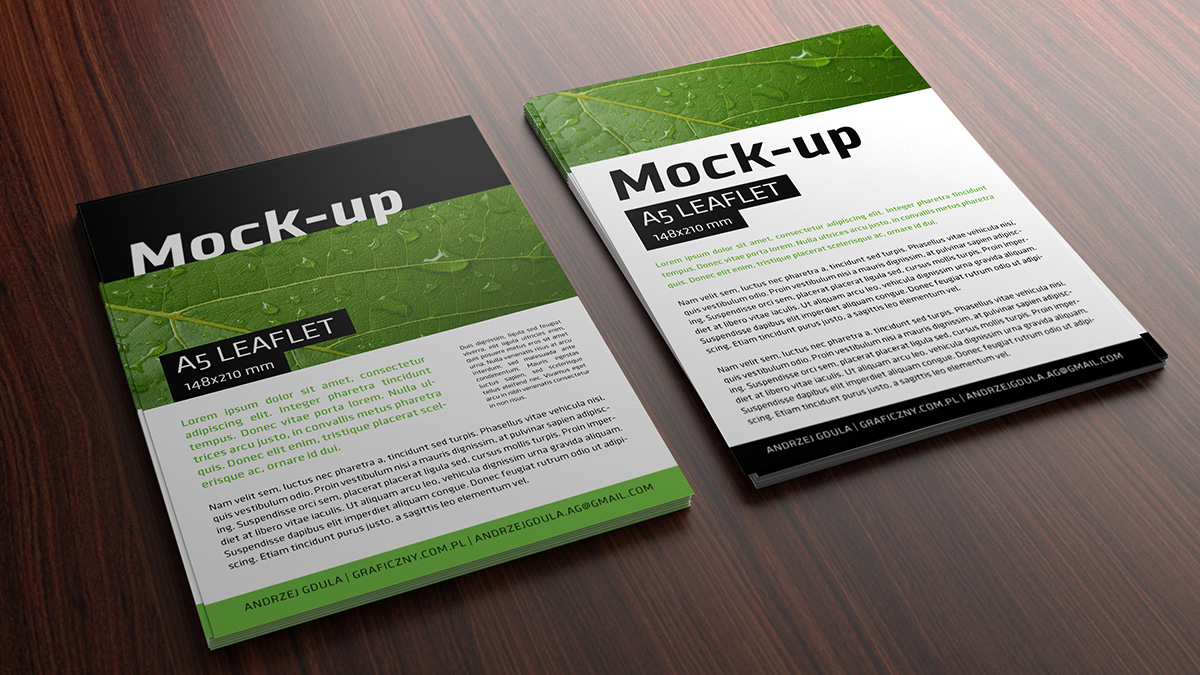 Mock-up - Leaflet - A5
