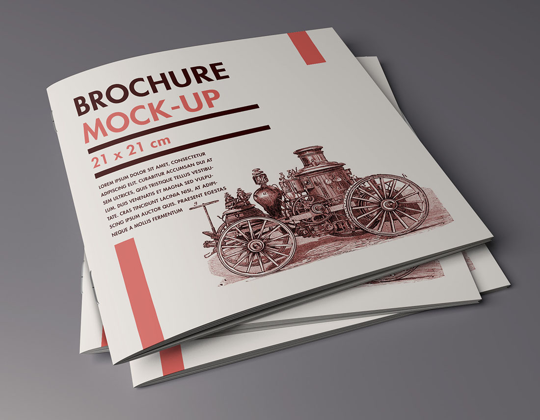Mock-up – Brochure – 210 x 210 mm