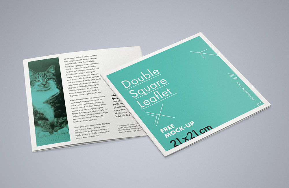 Mockup - Double Square Leaflet
